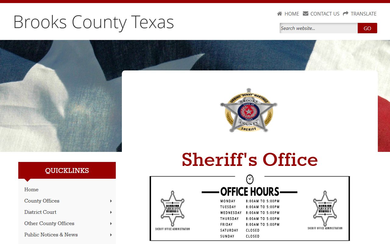 Brooks County Jail inmate lookup sheriff source